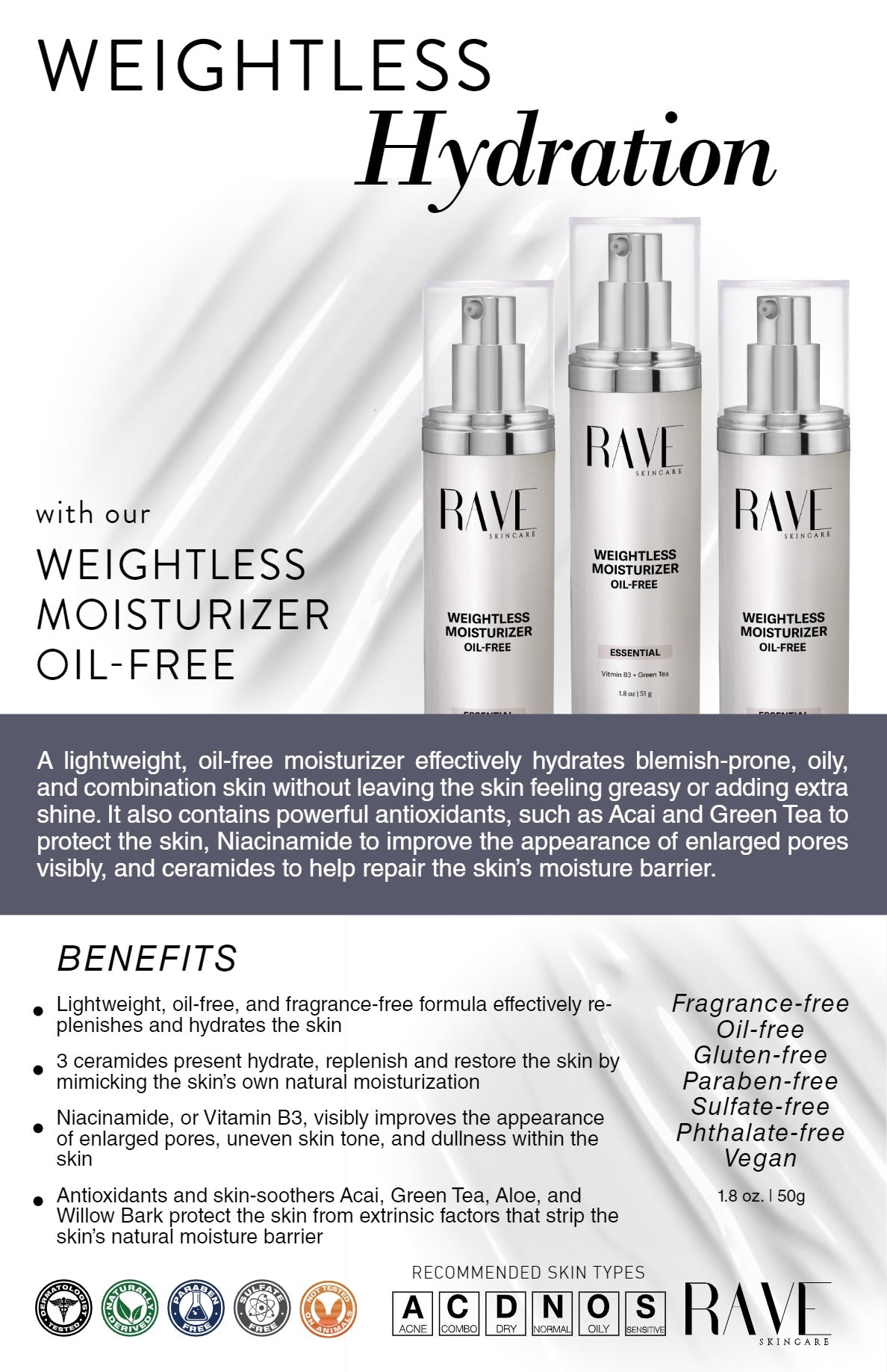 Weightless Moisturizer Oil Free